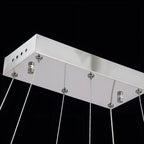 Suspension élégante en cristal doré/argent pour îlot de cuisine