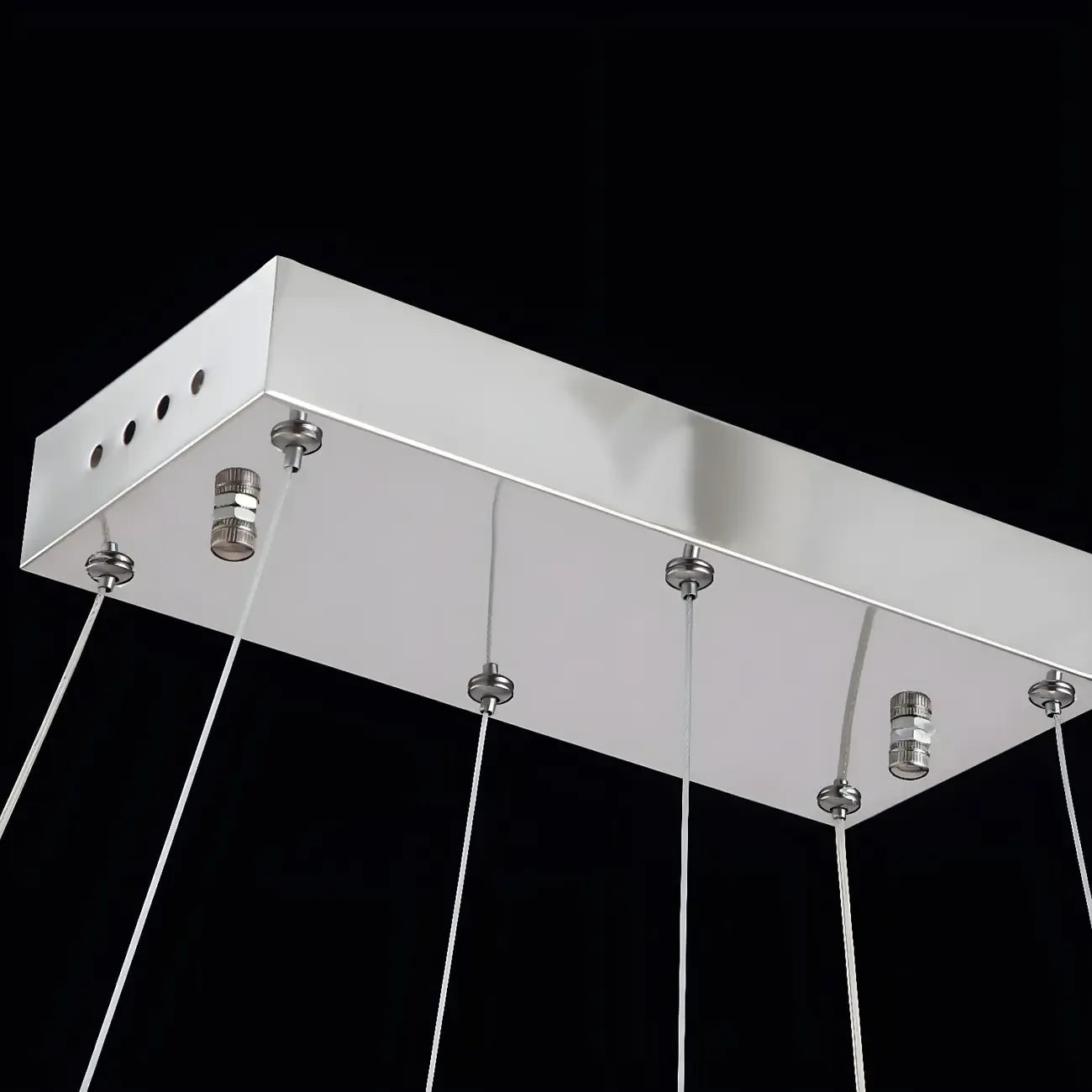 Suspension élégante en cristal doré/argent pour îlot de cuisine