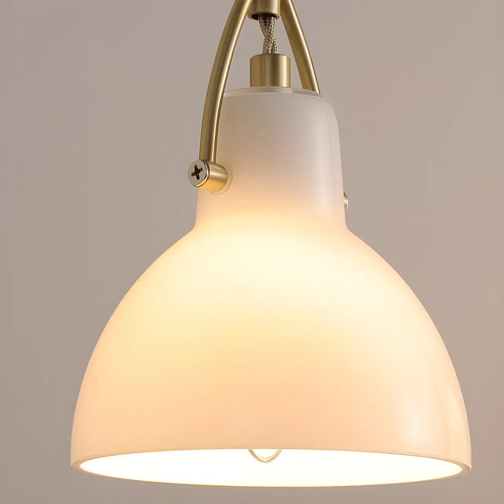 Suspension moderne à 3 lumières en verre, style dôme de grange, pour îlot de cuisine