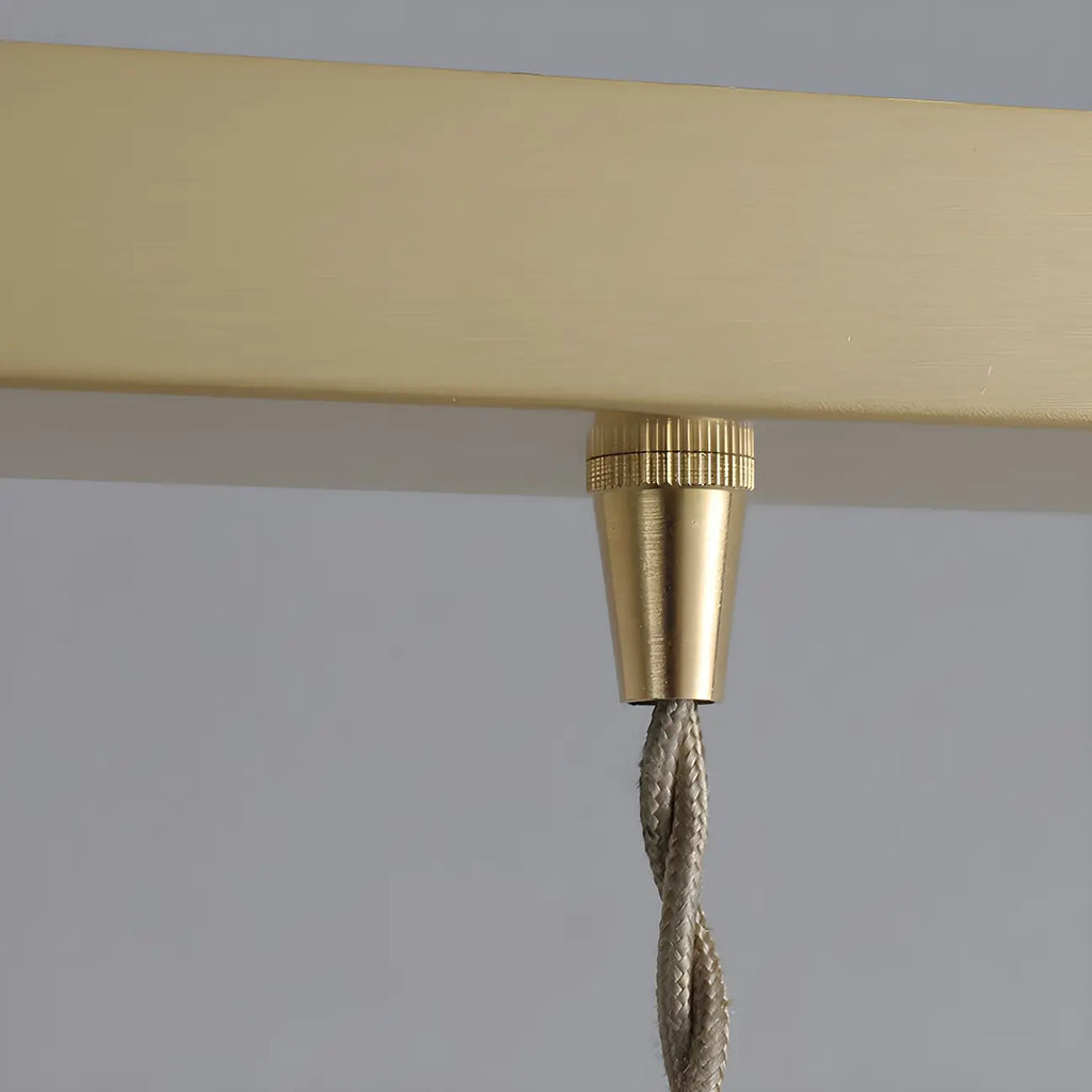 Suspension moderne à 3 lumières en verre, style dôme de grange, pour îlot de cuisine