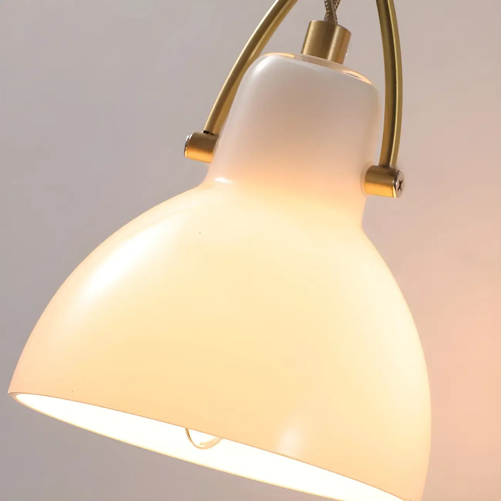 Suspension moderne à 3 lumières en verre, style dôme de grange, pour îlot de cuisine