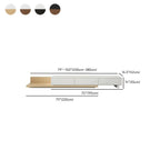 Meuble TV moderne en bois naturel avec étagère allongée et tiroir