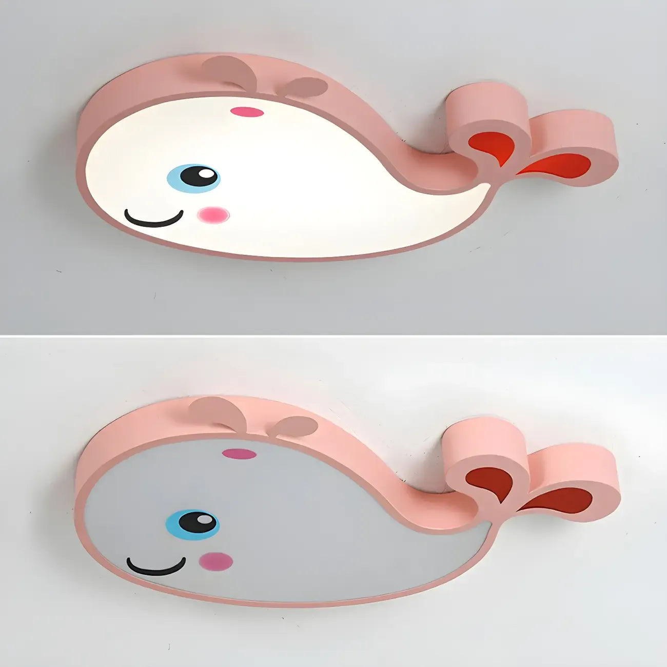 Plafonnier LED encastré pour chambre d'enfant avec motif dauphin