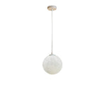 Suspension lumineuse 3D en forme de lune à intensité variable pour une décoration de chevet moderne