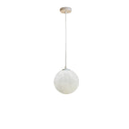 Suspension lumineuse 3D en forme de lune à intensité variable pour une décoration de chevet moderne