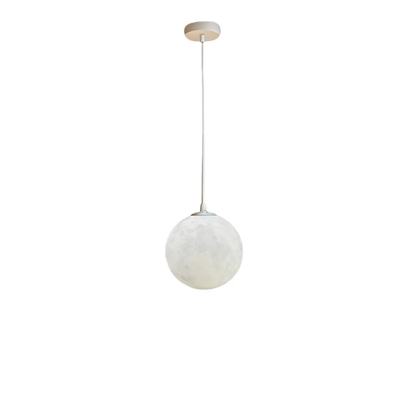 Suspension lumineuse 3D en forme de lune à intensité variable pour une décoration de chevet moderne