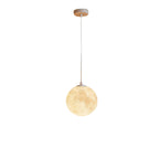 Suspension lumineuse 3D en forme de lune à intensité variable pour une décoration de chevet moderne