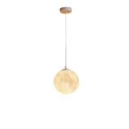 Suspension lumineuse 3D en forme de lune à intensité variable pour une décoration de chevet moderne