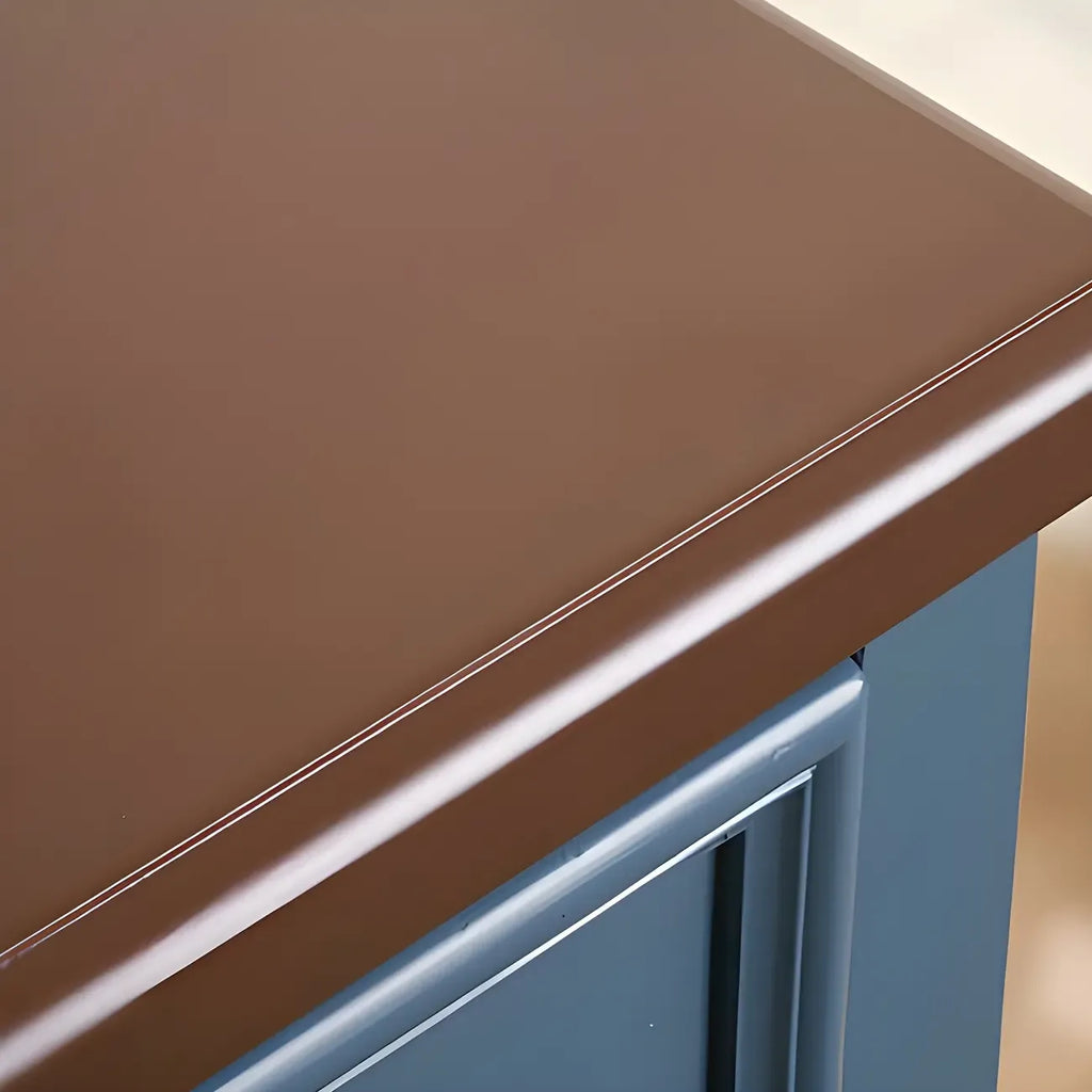 Coffres de rangement élégants et classiques en bois laqué blanc et marron