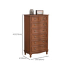 Commode classique en bois ivoire avec pieds boule et tiroirs