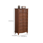Commode classique en bois ivoire avec pieds boule et tiroirs