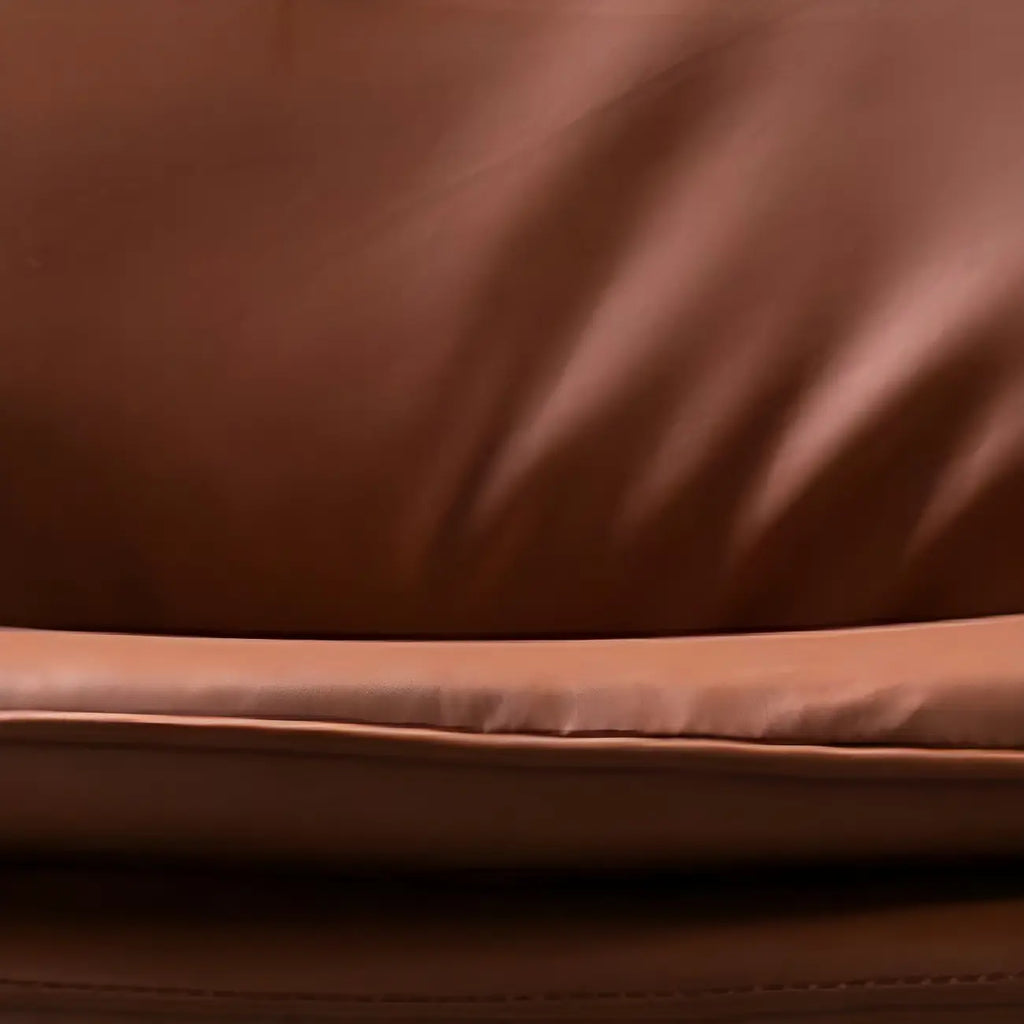 Fauteuil de bureau pivotant et inclinable moderne en cuir vert