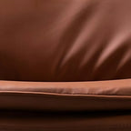 Fauteuil de bureau pivotant et inclinable moderne en cuir vert