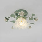 Élégante mini lampe LED semi-encastrée en forme de fleur pour intérieur