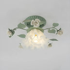 Élégante mini lampe LED semi-encastrée en forme de fleur pour intérieur