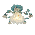 Élégante mini lampe LED semi-encastrée en forme de fleur pour intérieur