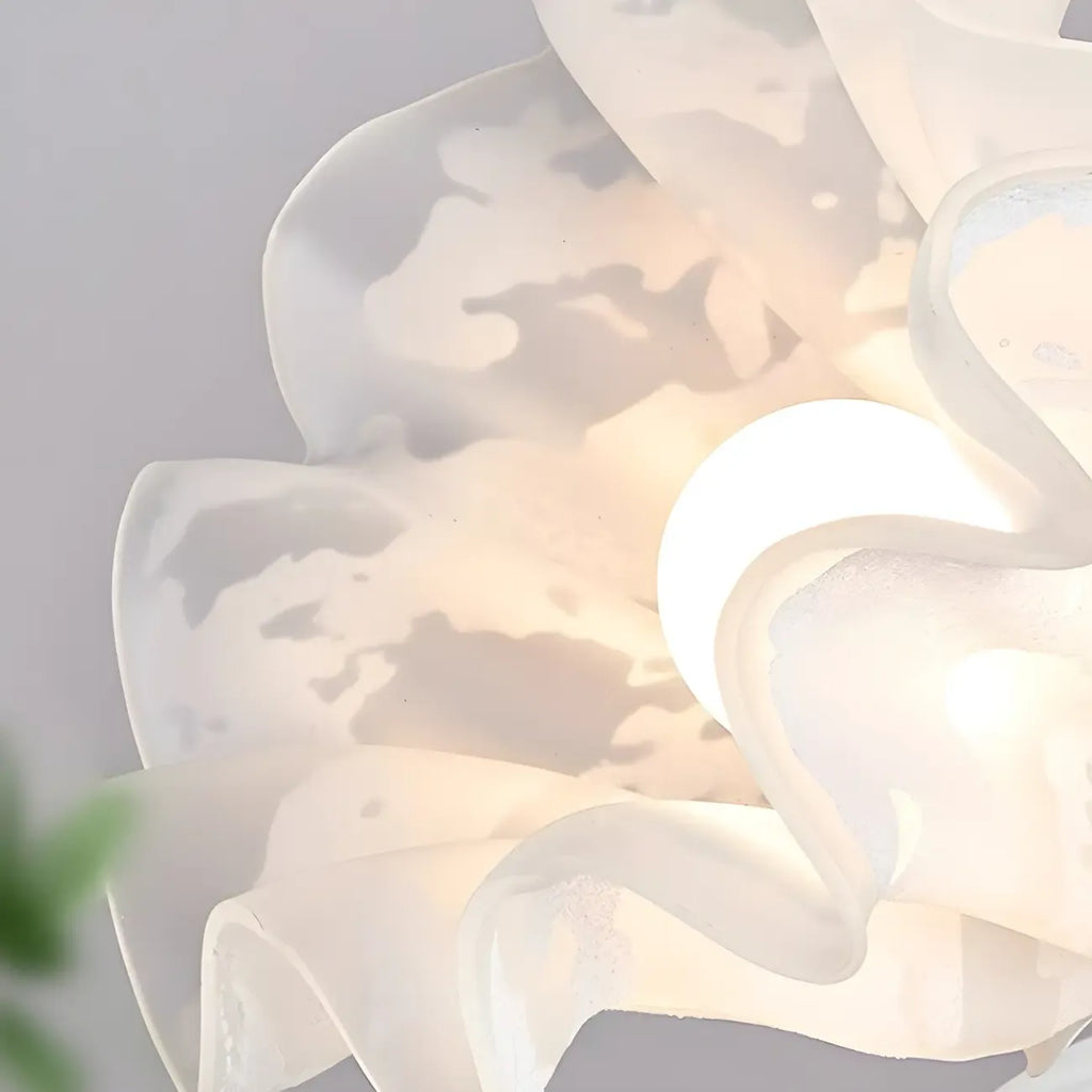 Élégante mini lampe LED semi-encastrée en forme de fleur pour intérieur