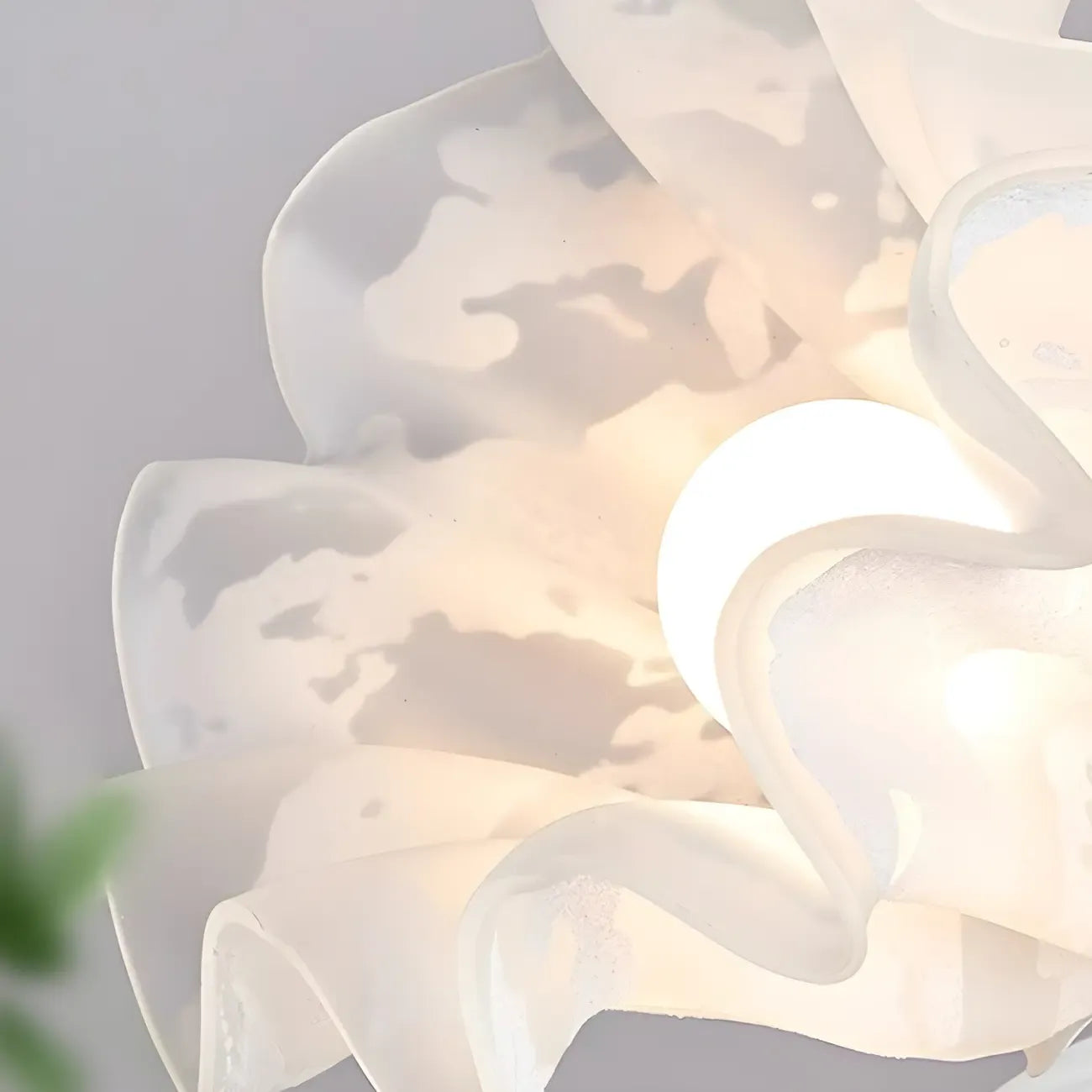 Élégante mini lampe LED semi-encastrée en forme de fleur pour intérieur
