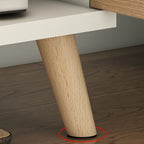 Banc de rangement à chaussures en bois durable avec coussin et 2 étagères