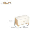 Banc de rangement à chaussures en bois durable avec coussin et 2 étagères