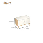 Banc de rangement à chaussures en bois durable avec coussin et 2 étagères