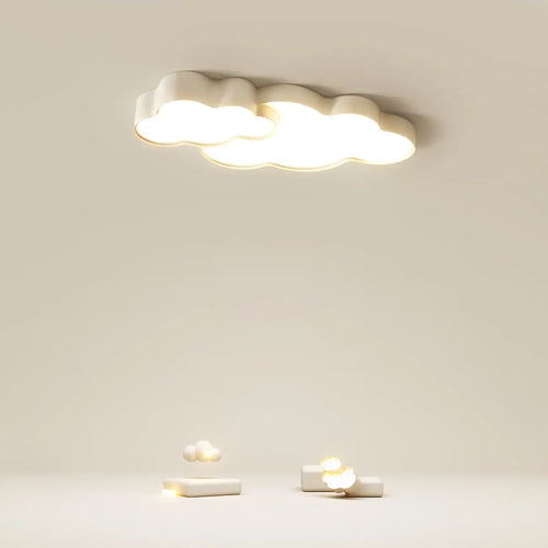 Plafonnier LED nuage à intensité variable de 21,5 W pour une ambiance de chambre