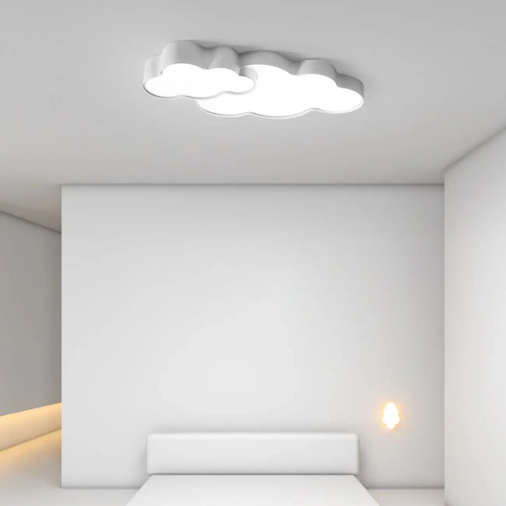 Plafonnier LED nuage à intensité variable de 21,5 W pour une ambiance de chambre