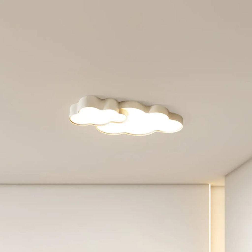 Plafonnier LED nuage à intensité variable de 21,5 W pour une ambiance de chambre