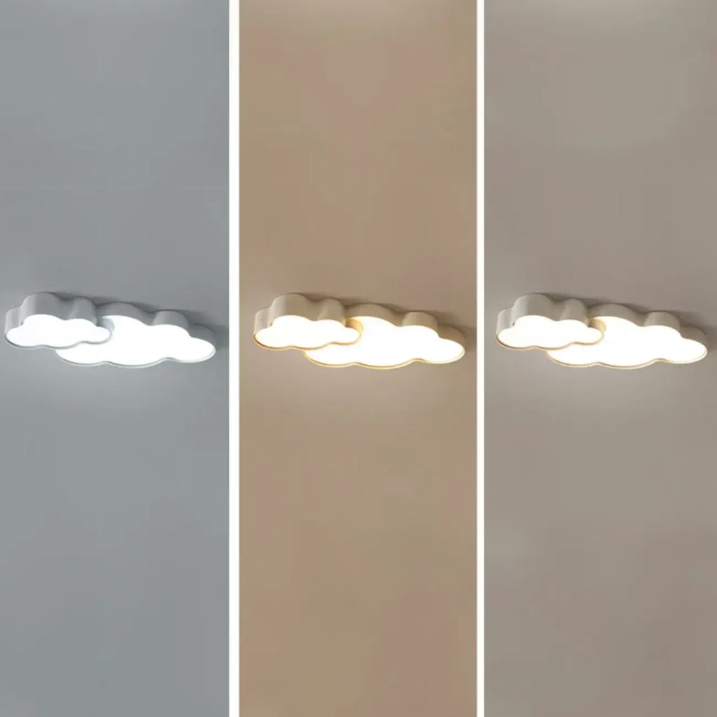 Plafonnier LED nuage à intensité variable de 21,5 W pour une ambiance de chambre