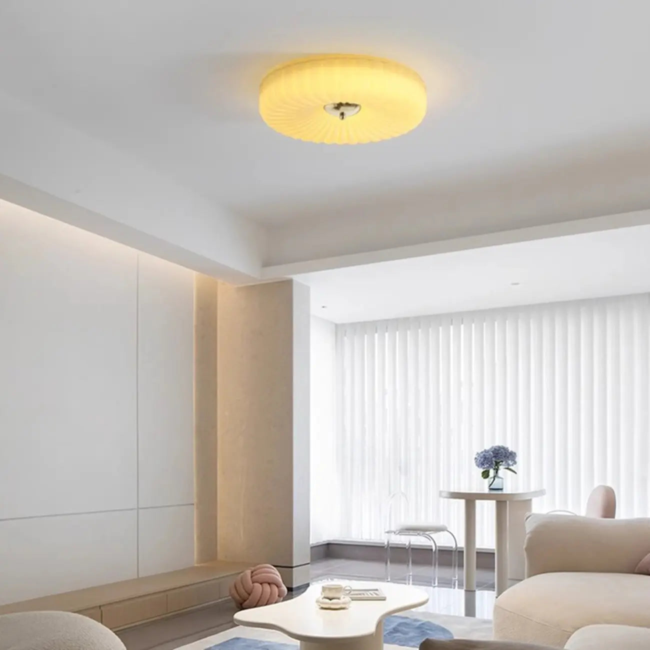 Plafonnier LED encastré à intensité variable de style moderne du milieu du siècle