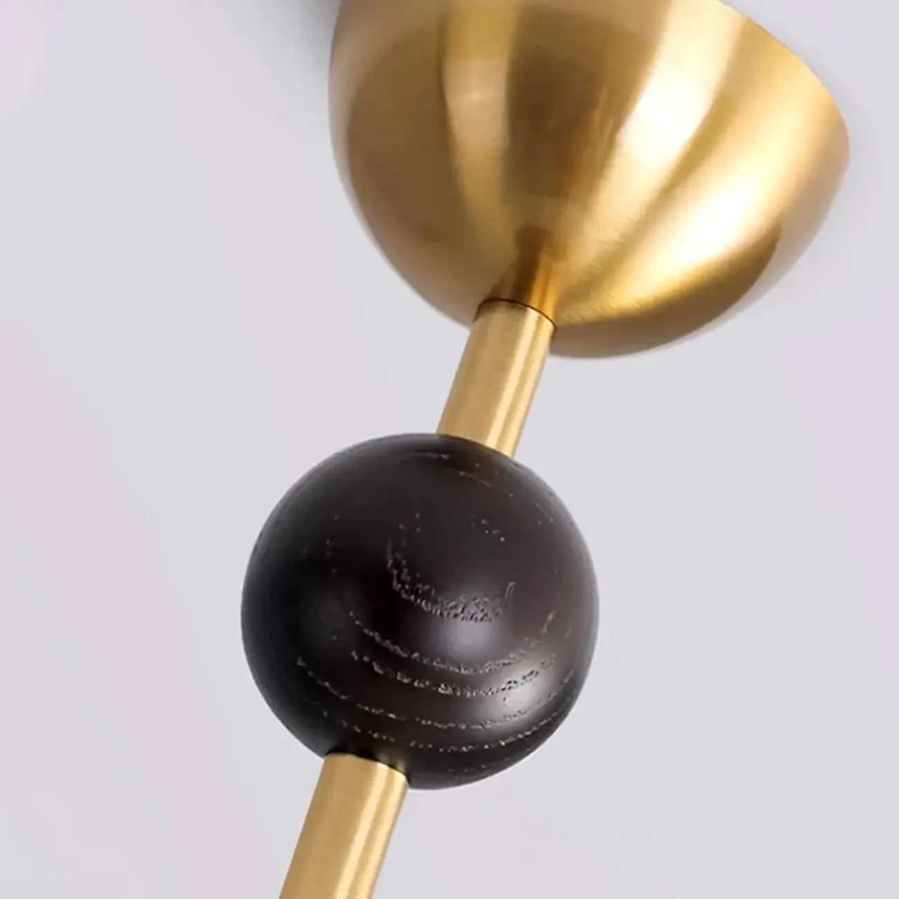 Rustic Beige Geometric Dome Fabric Chandelier