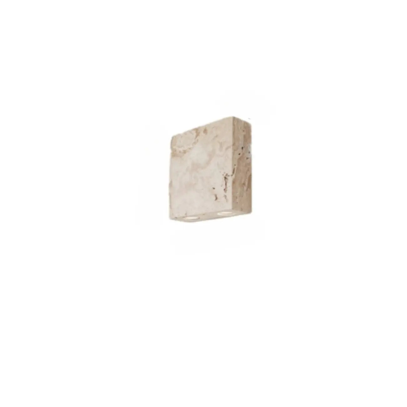 Applique murale moderne en pierre beige à lumière chaude