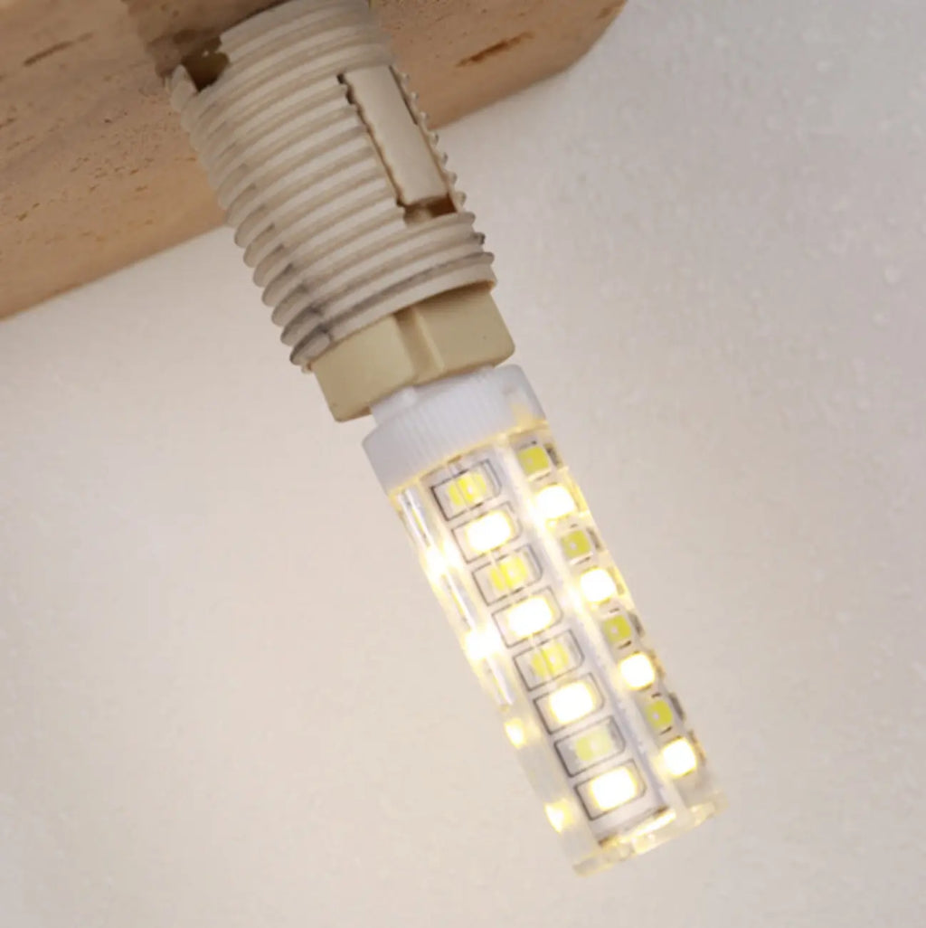 Applique murale moderne en pierre beige à lumière chaude