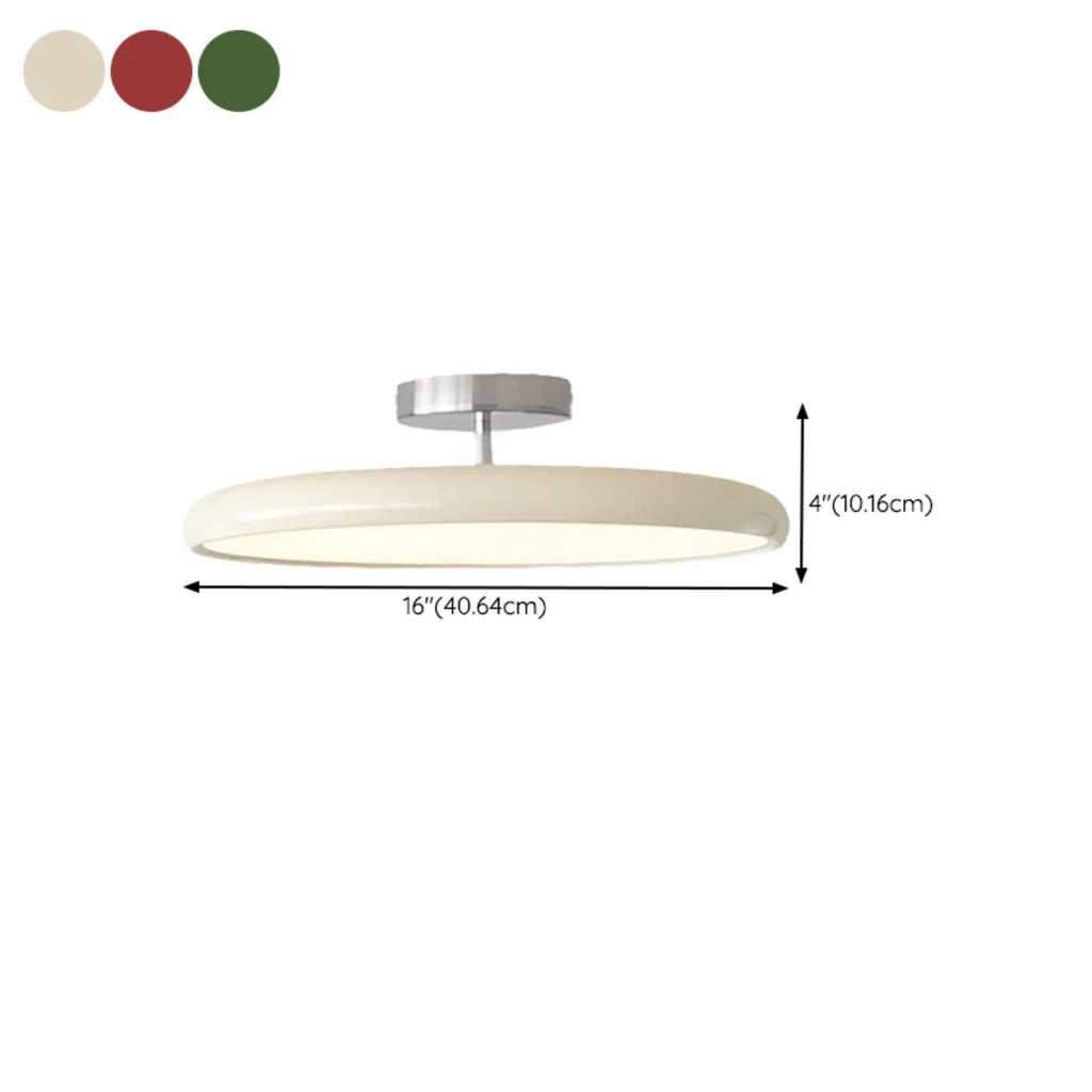 Plafonnier LED semi-encastré moderne à intensité variable pour chambre à coucher