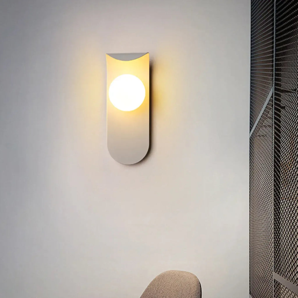 Applique murale minimaliste LED G9, base noire, pour chambre à coucher