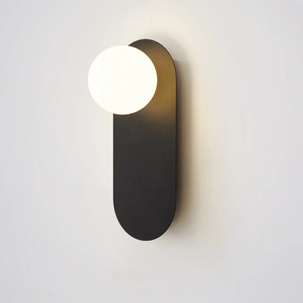 Applique murale minimaliste LED G9, base noire, pour chambre à coucher