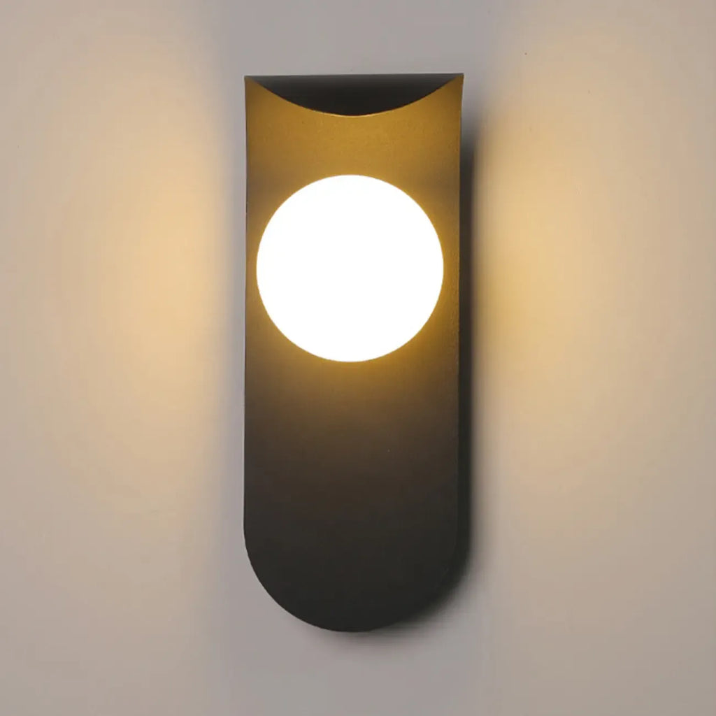 Applique murale minimaliste LED G9, base noire, pour chambre à coucher