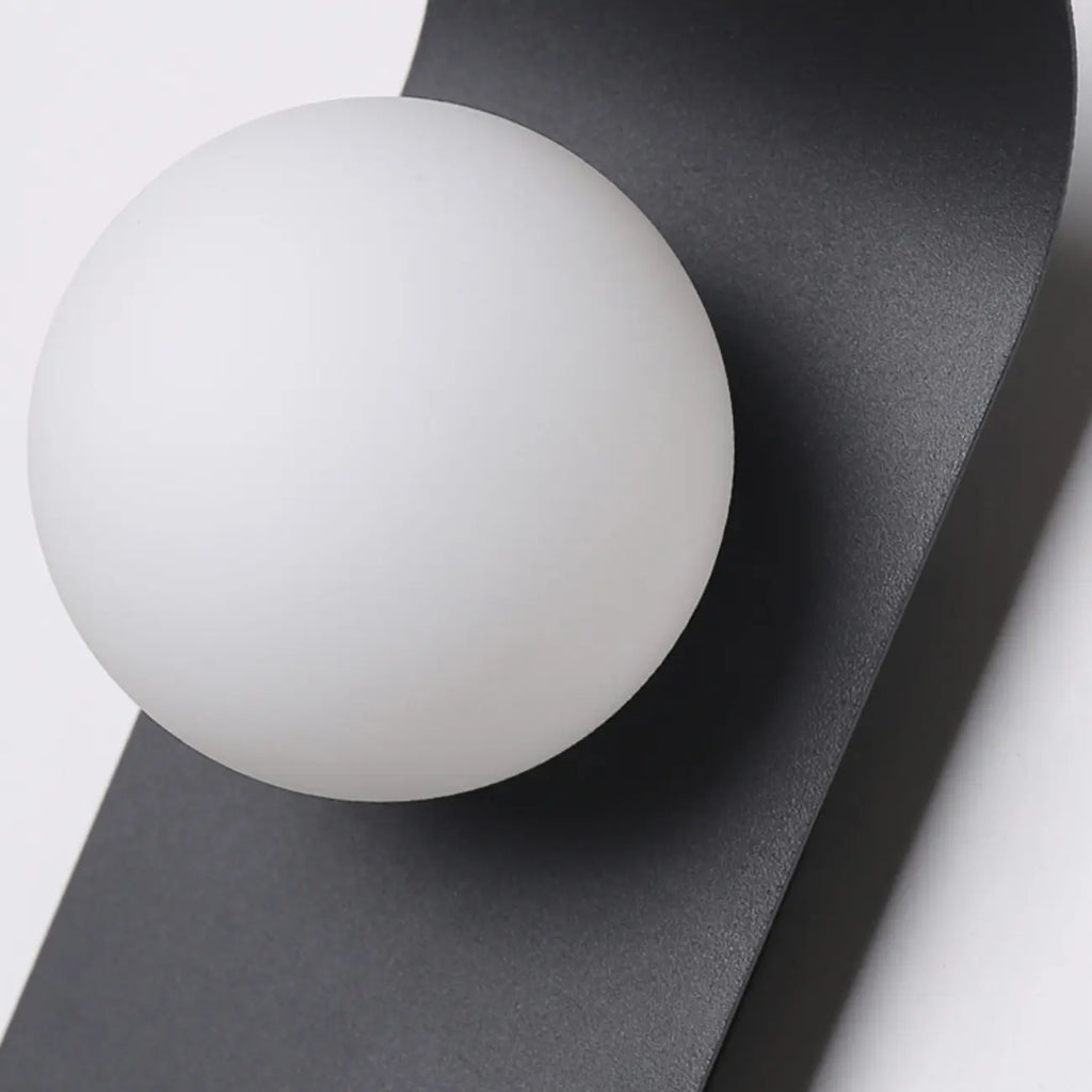 Applique murale minimaliste LED G9, base noire, pour chambre à coucher