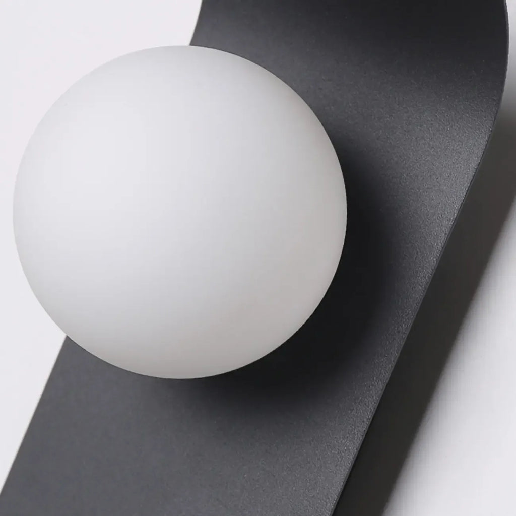 Applique murale minimaliste LED G9, base noire, pour chambre à coucher