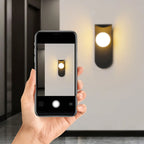 Applique murale minimaliste LED G9, base noire, pour chambre à coucher