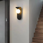 Applique murale minimaliste LED G9, base noire, pour chambre à coucher