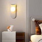 Applique murale minimaliste LED G9, base noire, pour chambre à coucher