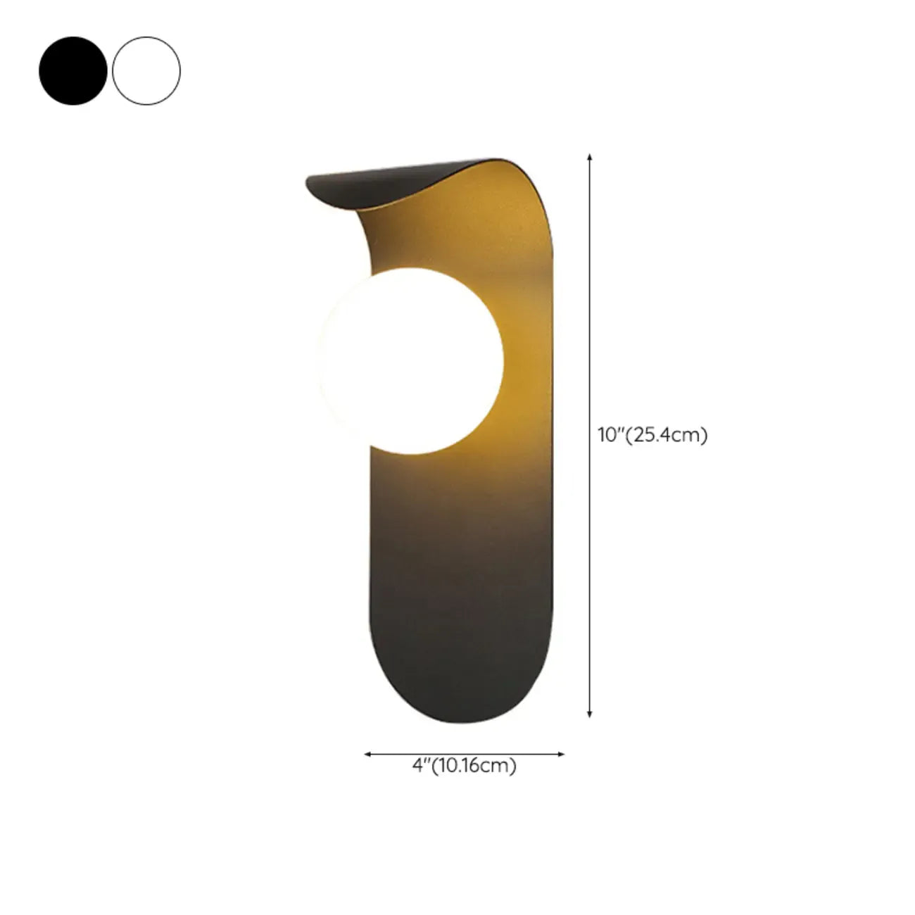 Applique murale minimaliste LED G9, base noire, pour chambre à coucher