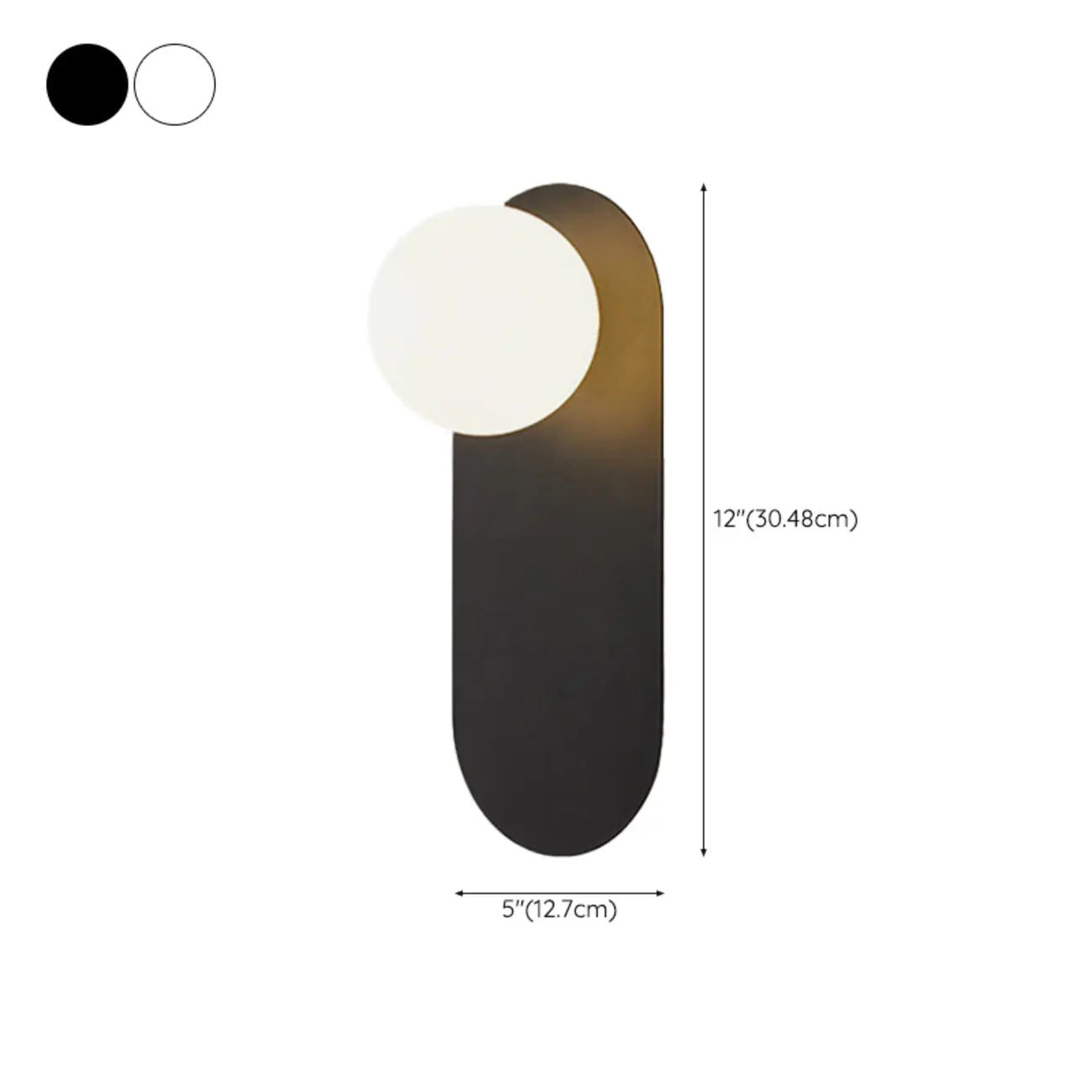 Applique murale minimaliste LED G9, base noire, pour chambre à coucher