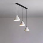 Suspension moderne conique en métal réglable pour îlot de cuisine