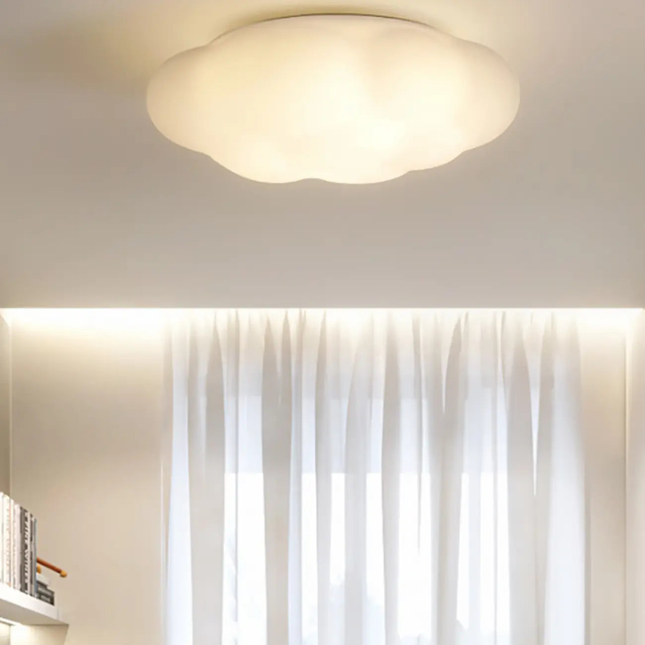 Plafonnier LED encastré en forme de nuage moderne, gradation à 3 niveaux