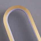Applique murale ovale moderne avec abat-jour en gel de silice