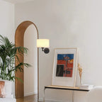Applique murale contemporaine en métal et tissu, style tambour