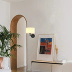 Applique murale contemporaine en métal et tissu, style tambour