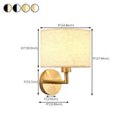 Applique murale contemporaine en métal et tissu, style tambour